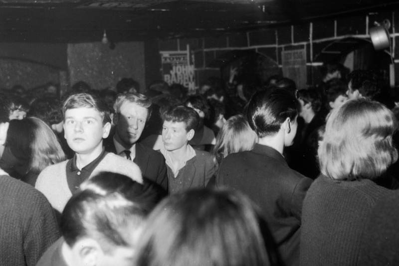 Fans of Merseybeat music at a Liverpool club in 1963.