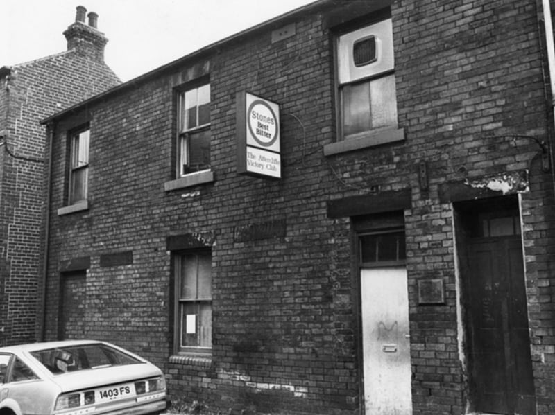 The Attercliffe Victory Club, on Beverley Street, Sheffield, in April 1978