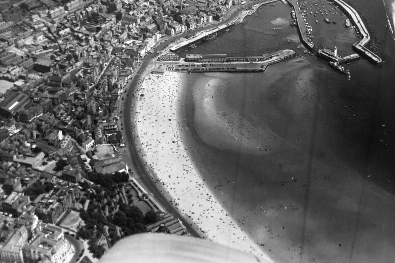 An aerial view of Scarborough  in July 1949.