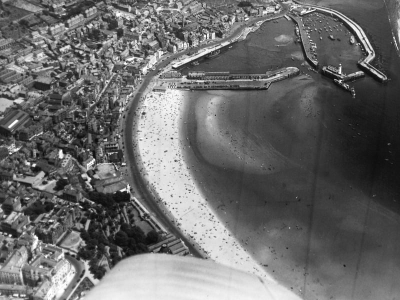 An aerial view of Scarborough  in July 1949.