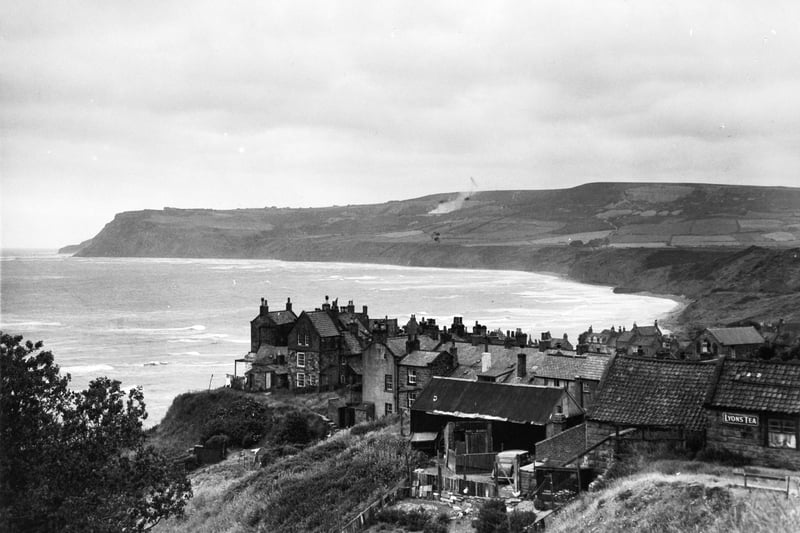 A view of the village from the north in July 1949.