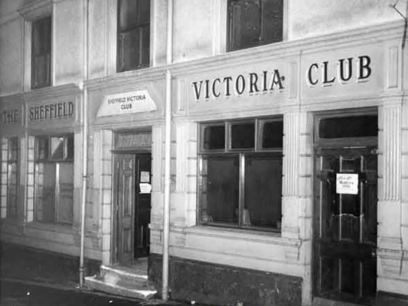 Sheffield Victoria Club (formerly Garrick Hotel), on Sycamore Street, Sheffield, in 1963