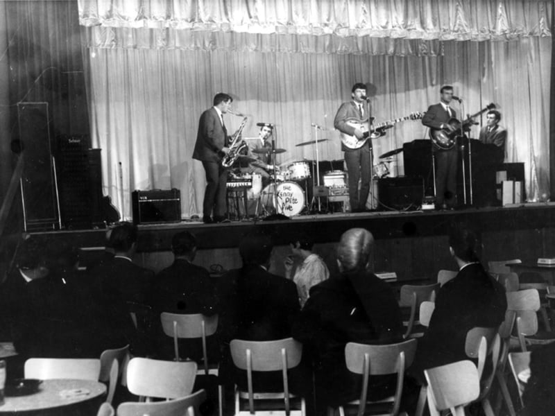 The Kenny Pete Five performing at Dial House Working Men's Club, on Ben Lane, Sheffield, in 1966