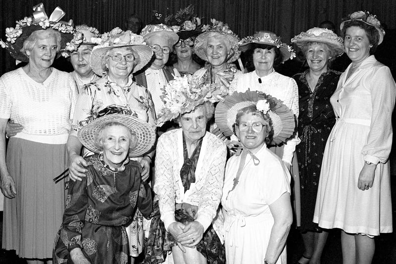 Members of Easington Lane Tea Dance Club decided to hold an Easter bonnet competition at their weekly session in 1985.