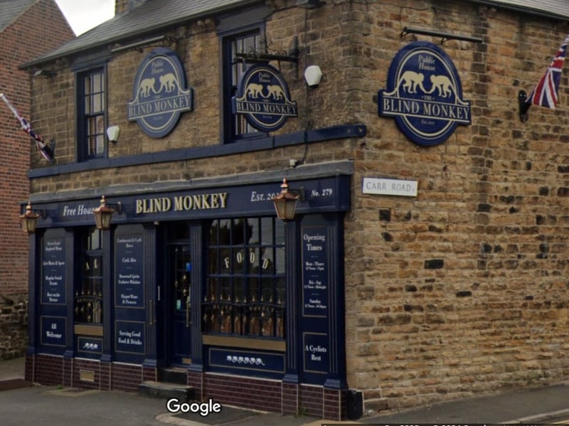 The Blind Monkey was voted joint 10th with 1.2 per cent of the votes. Picture: Google