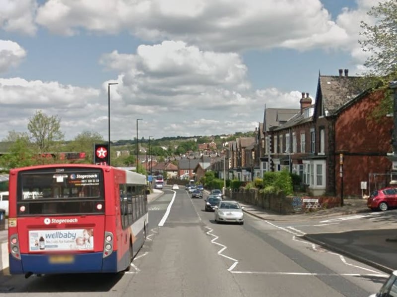 There were seven crashes involving bicycles recorded on the A61 Chesterfield Road, in Sheffield, during the three years to the end of June 2023, according to figures from South Yorkshire Police. Two, which resulted in 'serious injury', happened near the junction with Binfield Road, pictured.