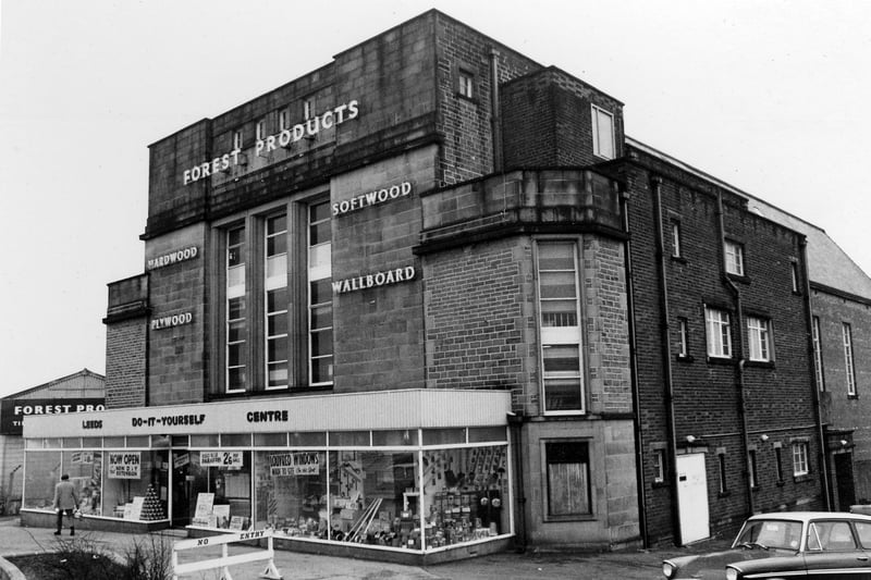 DIY centre Forest Products on Stanningley Road, pictured in 1970. It had previously been home to the Clifton Cinema which opened on Monday, January 30, 1939 and finally closed as a cinema on Saturday June 17, 1961