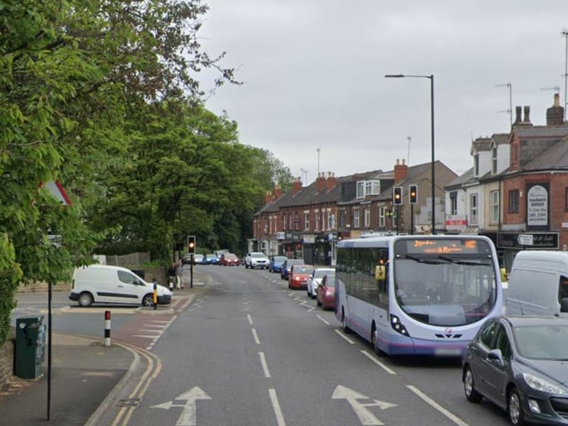 There were 12 crashes involving bicycles recorded on Abbeydale Road or Abbeydale Road South, in Sheffield, during the three years to the end of June 2023, according to figures from South Yorkshire Police. One of those, which resulted in 'serious injury', happened near the junction with Carter Knowle Lane, pictured.
