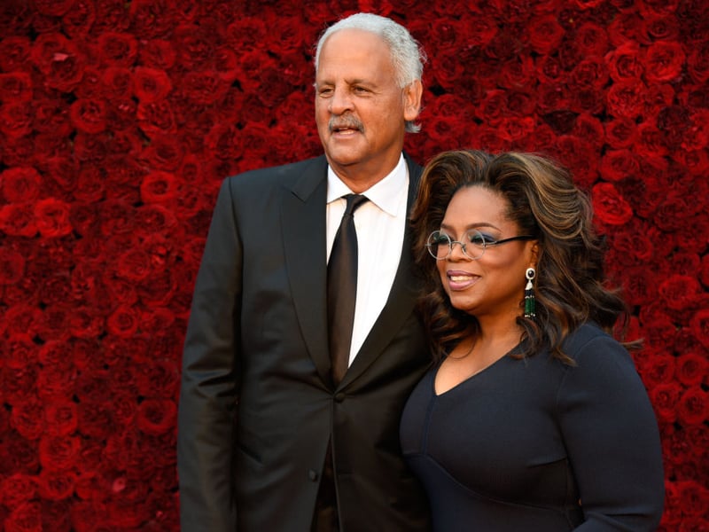 Queen of talk shows Oprah Winfrey and Stedman Graham have been together since 1986. Graham himself has a successful career as the author of self-help books and a newspaper column. Together they are worth around $3.4 billion.