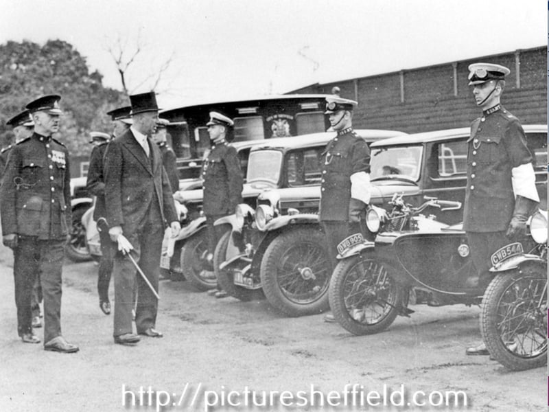 Inspection of Transport Department, Police Inspection, Niagara Sports. Photo: Picture Sheffield
