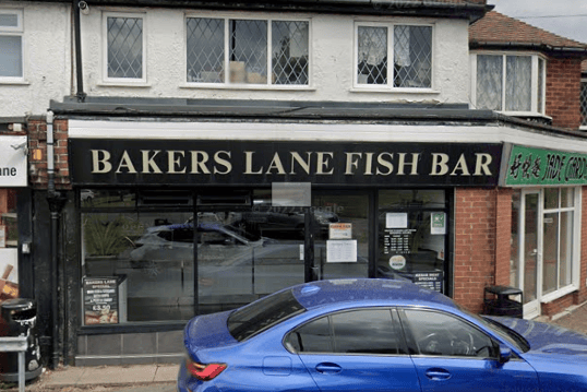 Bakers Lane Fish Bar has a 4.7 Google rating from 134 reviews. One read: "Best fish and chips in sutton coldfield Good freshly cooked food."