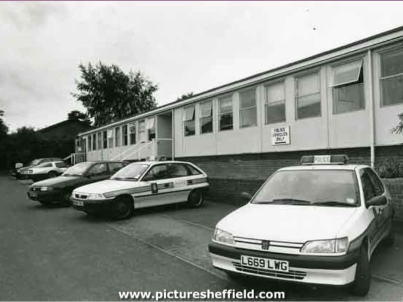 Hackenthorpe Police Station, Occupation Lane / Halycon Lane in 1995, before it was closed, Photo: Picture Sheffield