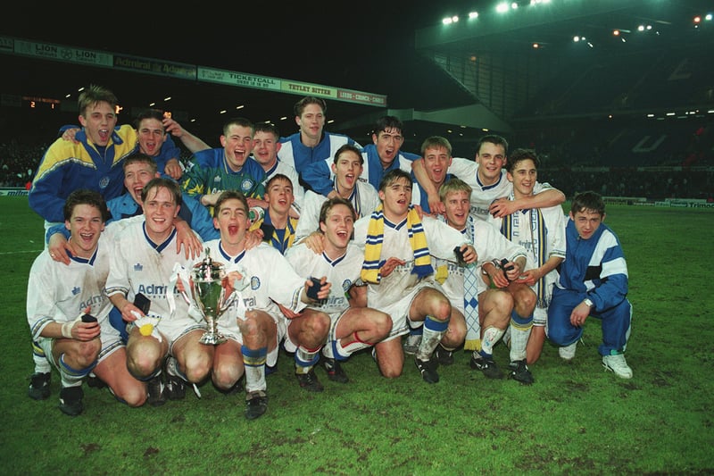 Leeds United's victorious FA Youth Cup winners after they beat Manchester United over two legs.