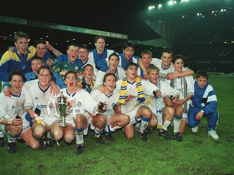 Leeds United's victorious FA Youth Cup winners after they beat Manchester United over two legs.
