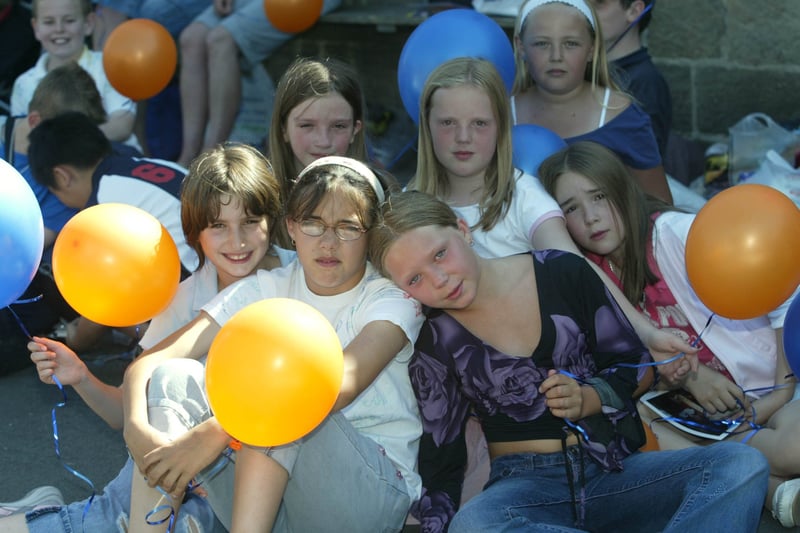 The closure of Rodley Village Primary School was marked with a balloon release in July 2007.