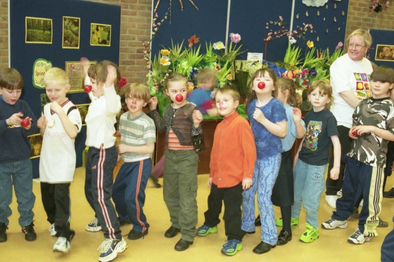These pupils were having fun at Ryhope Infants School in 1999. 