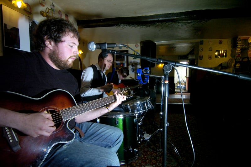 A music beer festival was staged at the Abbey Inn on Pollard Lane in July 2007. Pictured are local band Silverlode, from left Rob Rowley, David Doran and Gaz Sutcliffe.