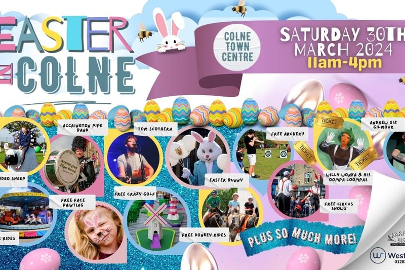 From 11am to 4pm on  Saturday, March 30, the streets of Colne will be jam-packed with family-friendly fun including free donket rides, free circus shows, free archery, magic shows, balloon modelling, face painting and more. There will also be some paid activities on offer.