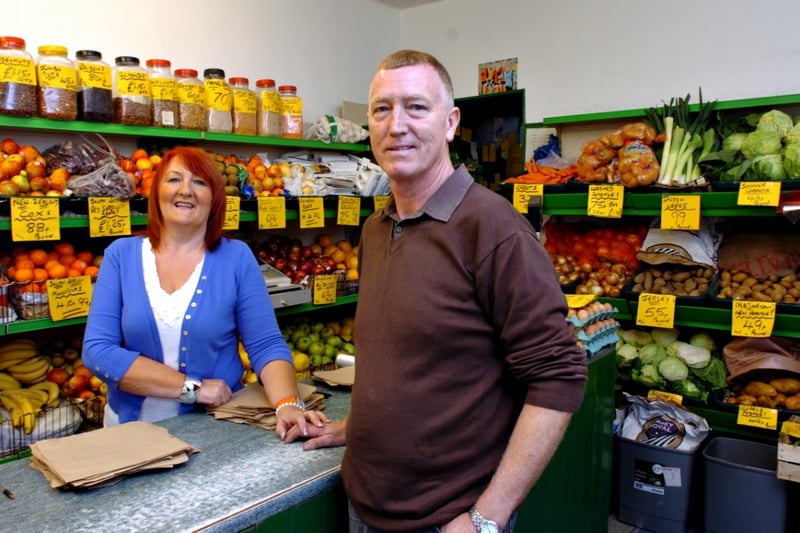 Jimmy Potts was retiring from his greengrocers shop on Chester Road in 2012 after 28 years in the business.
He was pictured with his wife Alice.