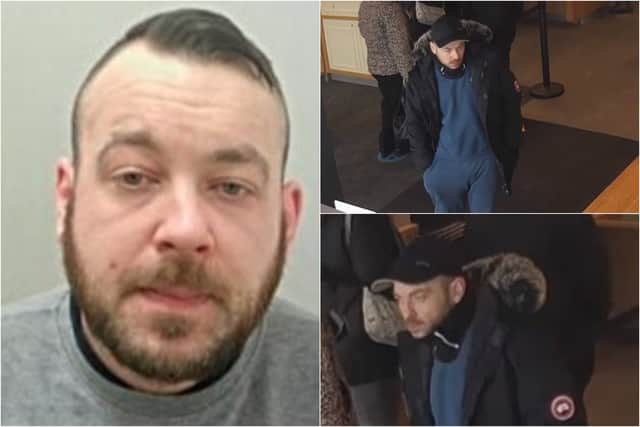 A police search continues for Blackburn man Ashley Barratt wanted on recall to prison.

Barratt is of medium build and has brown hair.

Officers on Thursday released two new CCTV images of Barratt in the hopes someone may recognise him.

If you have any information about his whereabouts, call 01254 353246 or email MosovoEast@lancashire.police.uk