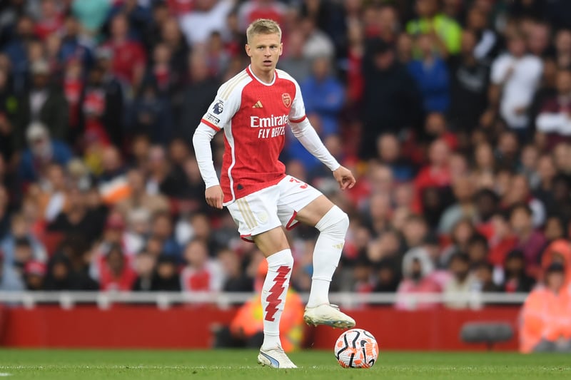 The £36 million-rated Zinchenko remains Arteta's first choice left-back and has only missed games this season due to injury