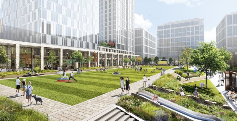 The City One project, just south of the city centre, which would include thee skyscrapers, 1,925 flats and a 450-room hotel, has unanimously passed its first stage of approval.