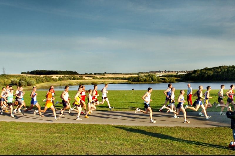 Finally! You can enjoy a run in the sun after months of toiling through rain, sleet and snow.
Here's a scene from Hetton Lyons Park in 2007.