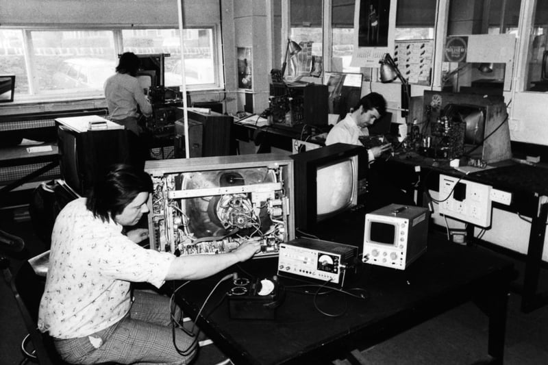 Part of Vallances comprehensive workshops at Bramley providing expert service back-up for their customers. Pictured in April 1978.