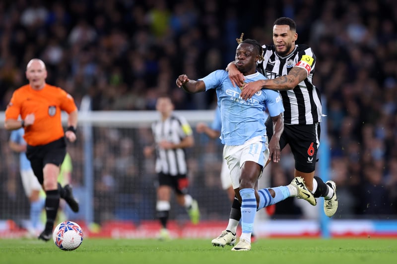 Tormented Newcastle with his direct running and was denied one-on-one in the first half and again early in the second half.