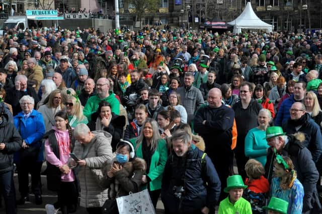 The crowds on Millennium Square from last year. Hopefully there will be another bumper turnout today. (pic by National World)