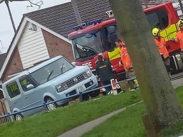 Police were called at 4.04pm yesterday (Saturday, March 16, 2024) to Cranfield Close in the Armthorpe area of Doncaster following reports of a single vehicle collision involving a blue Nissan Cube and a pedestrian