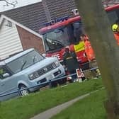 Police were called at 4.04pm yesterday (Saturday, March 16, 2024) to Cranfield Close in the Armthorpe area of Doncaster following reports of a single vehicle collision involving a blue Nissan Cube and a pedestrian