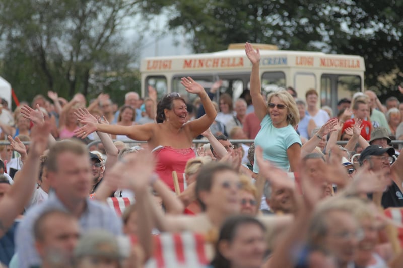 The crowds were having fun at this 2006 Bents Park concert with Leo Sayer providing the on-stage entertainment.