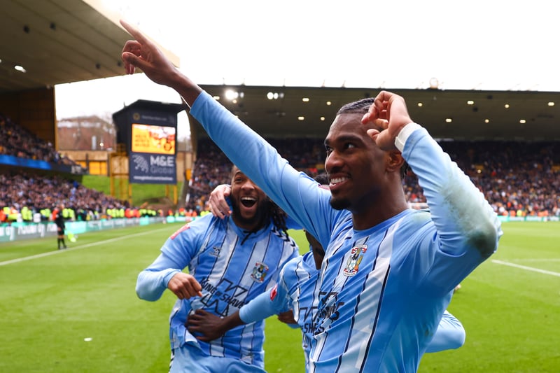 Wright scored the terrific winner for Coventry at Molineux and it was deserved as he attempted seven shots, getting three on target throughout.