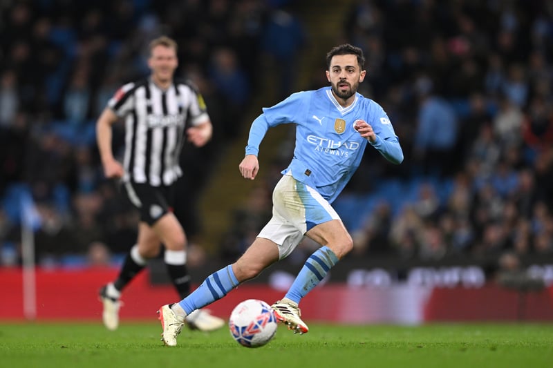 The Portuguese was the match-winner for Man City against Newcastle, scoring both goals in a dominant display. Astonishingly, 77 of his 80 passes were accurate.