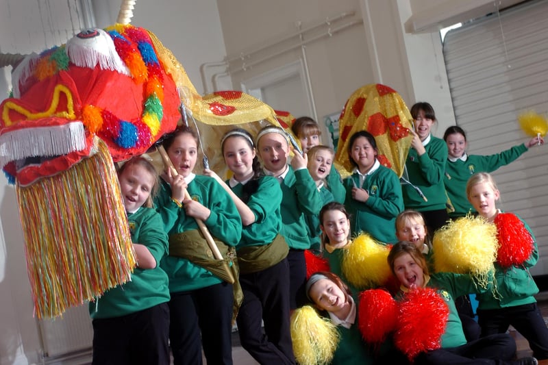 Chinese New celebrations at West Rainton Primary School, in 2013.
Year 6 pupils showed off their dragon and they were joined for the day by the Year 5 cheerleaders.