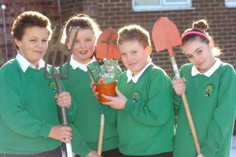 The school's garden won awards in 2009 thanks to the excellent work of pupils, including Callum Hall, Montana Maughan, Warren Tait and Chloe May.