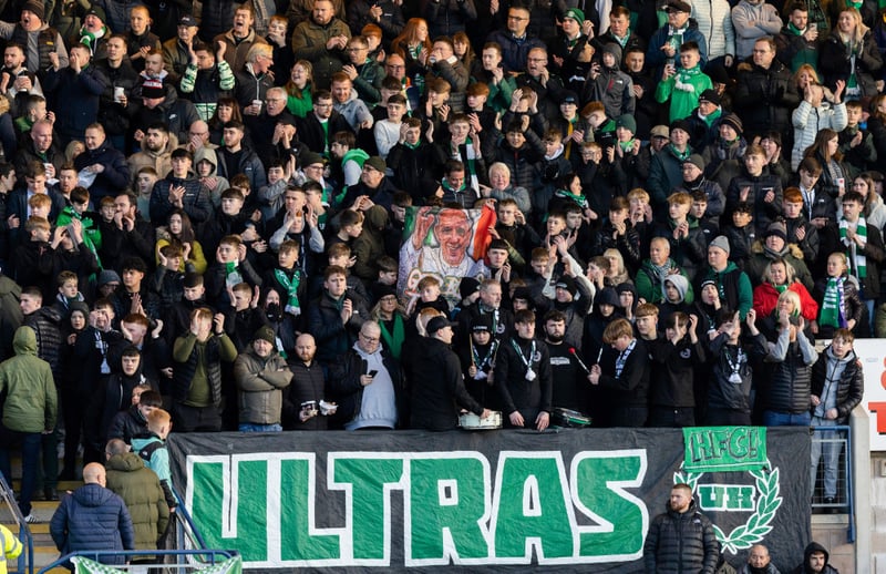 The Hibs ultras have given some noisy backing to the team on the park home and away this season.