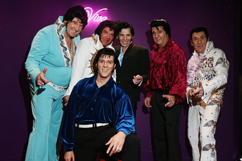 Elvis from left, Iain McKellar, John Sheppard, Charlie Harper (front), Karl Memphis, Duane Petrauske and Andi Kean.