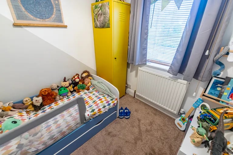 The third bedroom is a good-size singe ideal for a small child or for use as an office.