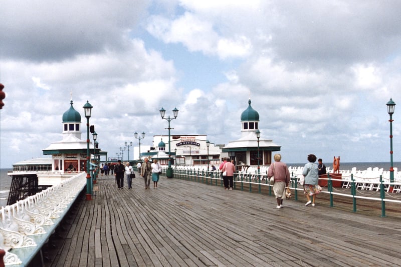 Strolling along the pier in the mid 90s