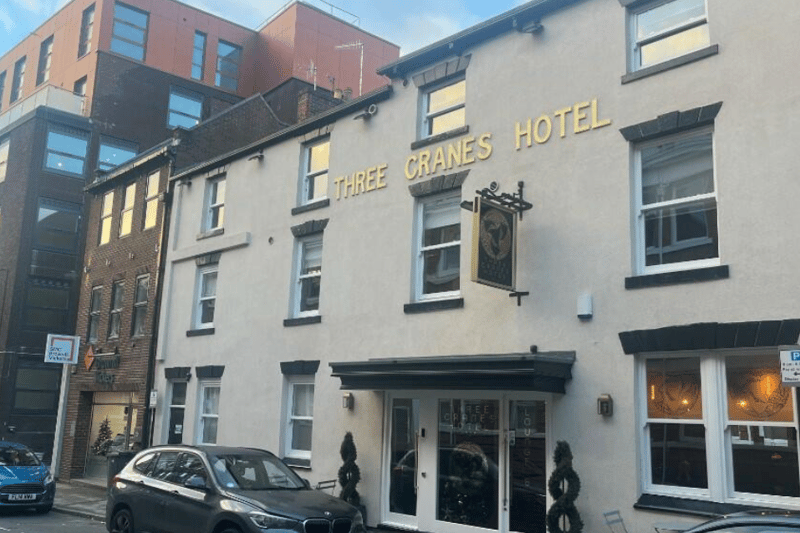 The Three Cranes Hotel, 74 Queen Street, Sheffield, is for sale for £975,000. It has a bar and restaurant and 14 rooms each with en-suite bathroom and kitchen.
