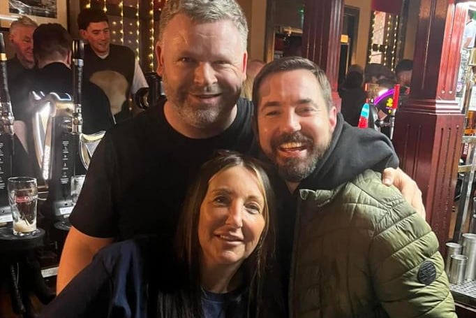 Martin Compston was spotted enjoying a few pints at The Press Bar in Glasgow in March. 