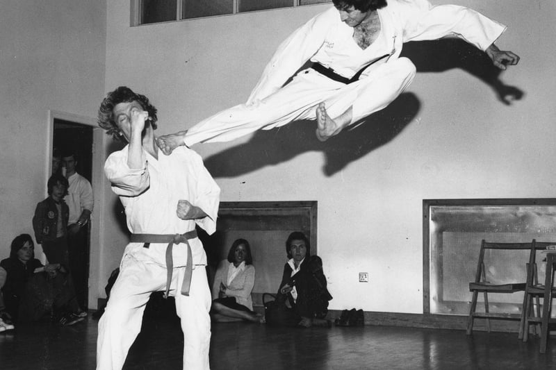 Blackpool Keidokwai Judo and Karate Club got a demonstration from Bob Poynton, British Karate Champion, 1976 