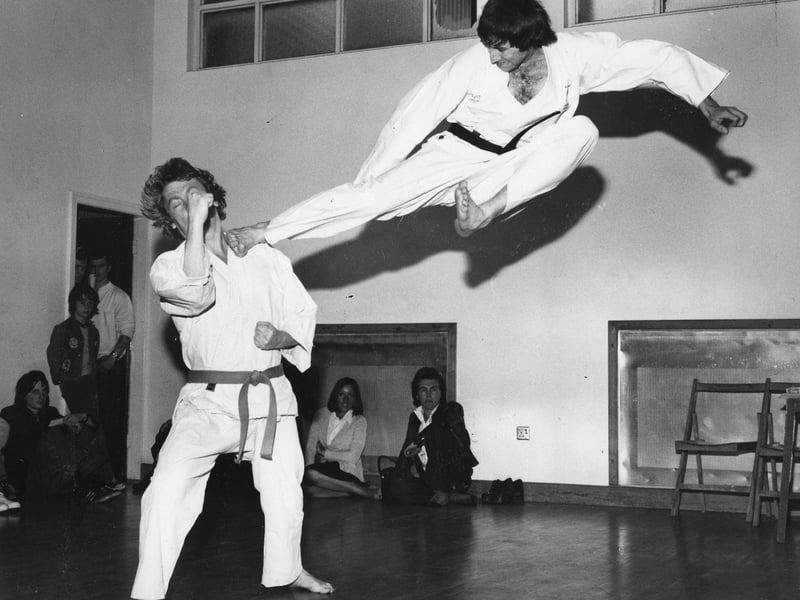 Blackpool Keidokwai Judo and Karate Club got a demonstration from Bob Poynton, British Karate Champion, 1976