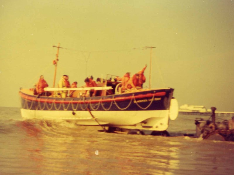 Blackpool RNLI lifeboat 'Edgar George Orlando and Eva Child' in service