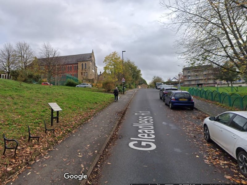 19. Heeley & Newfield Green had 76.2 reports of violent crime or sexual offences per 1,000 population from March 2023 to February 2024. Photo: Google.