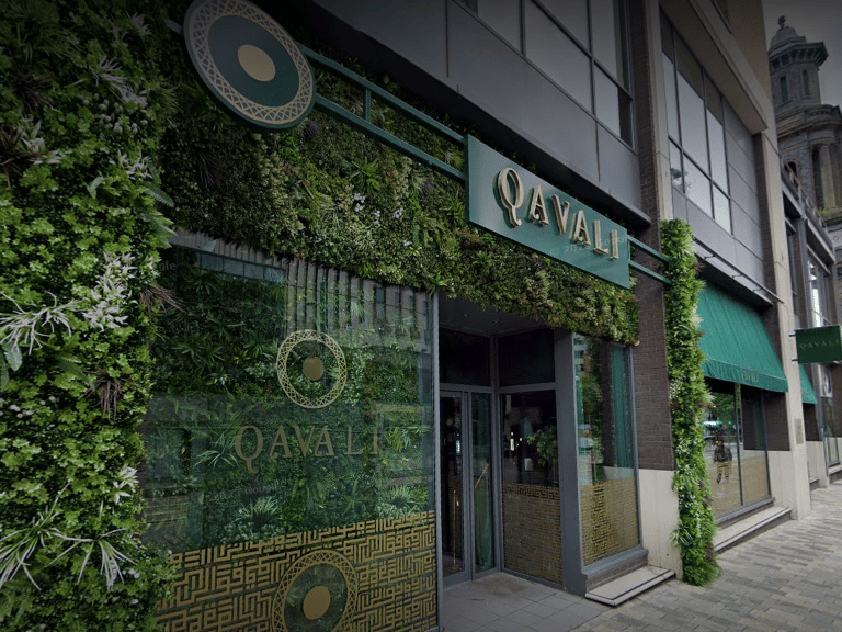This restaurant, serves a menu brimming with the finest Middle Eastern delicacies like the Hyderabadi Biryani, exquisitely layered with saffron rice and sealed with a crisp pastry top.  4.7 Google rating from 600 reviews