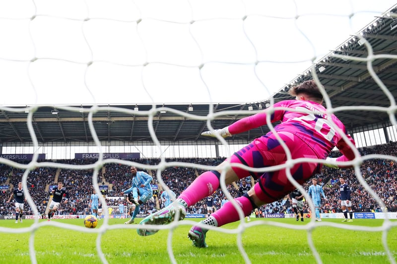Coventry have been successful with three of their four Championship penalty kicks.
