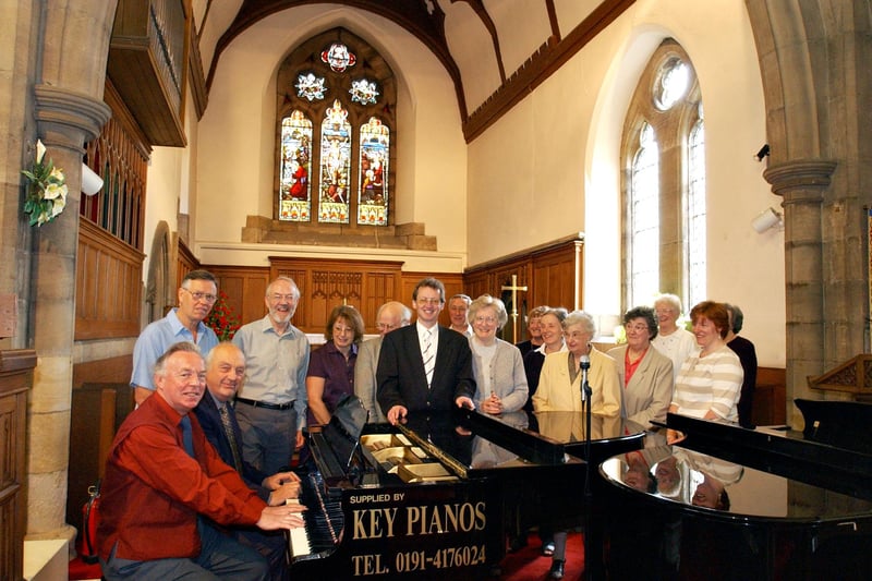 This piano playing marathon got the attention of our photographer at St Mary Magdalene Church in Belmont in June 2003.
